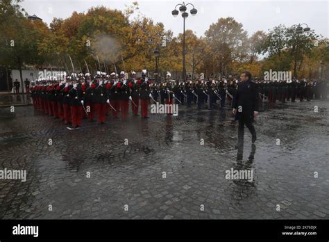 French President Emmanuel Macron At The Commemorations Marking The