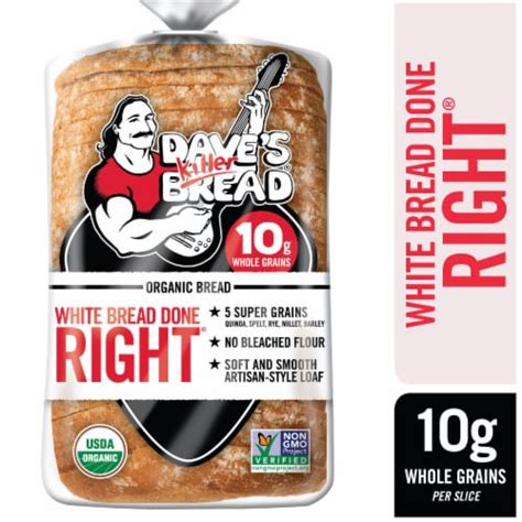 Daves Killer Bread White Bread Done Right Artisan Style Organic White