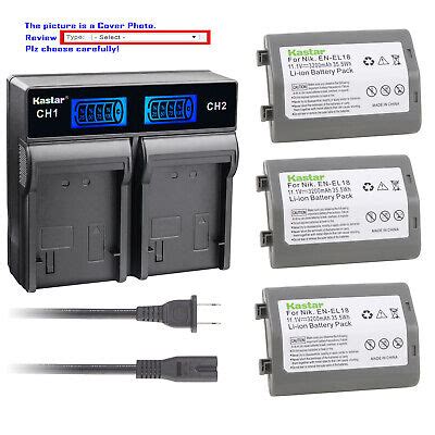 Kastar Battery Lcd Rapid Charger For Genuine Nikon Battery En El