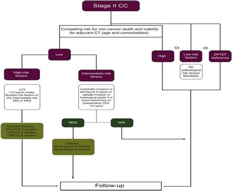 Treatment algorithm in stage II colon cancer (CC). | Download ...