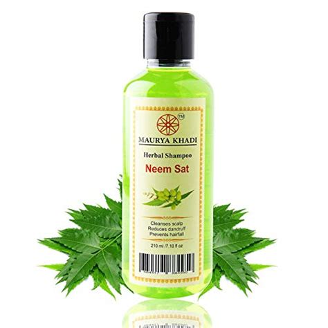 Maurya Khadi Herbal Neem Sat Herbal Shampoo 210ML Pack Of 2 Amazon In