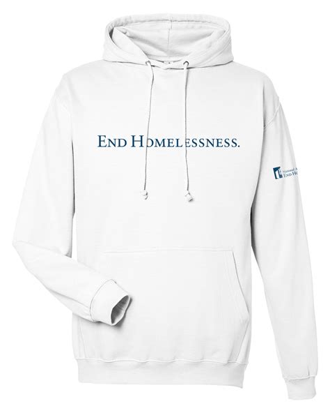 End Homelessness Hoodie White National Alliance To End Homelessness