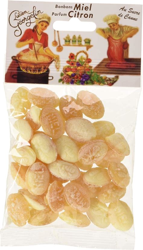 Lucien Georgelin Bonbons Miel Citron 150g Pack De 12 Pack De 6