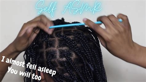 Asmr Scratching Between Braids With A Comb Scalp Massage No Talking