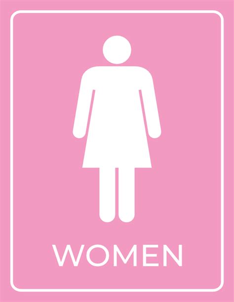 Womens Bathroom Sign Printable Thanks To Its Easily Recognizable