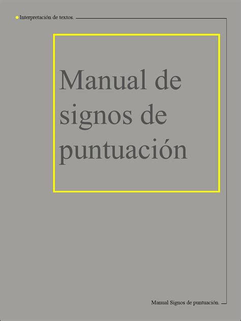 Manual de signos de puntuación by Carlos Osorio Issuu