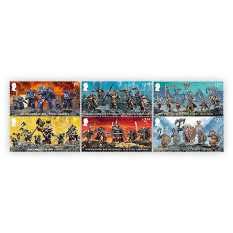 Warhammer Stamp Set Royal Mail