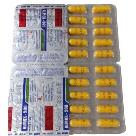 Almox 500 500mg Amoxicillin Capsule At Rs 611 Box In Dhule ID