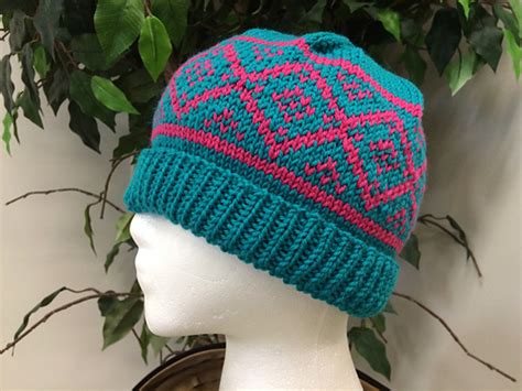 Ravelry Spotted Diamonds Hat Pattern By Lisa Adcock