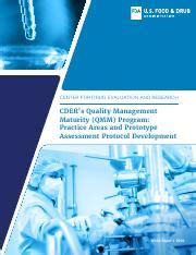 Opq Qualitymanagementmaturityprogram Pdf Center For Drug