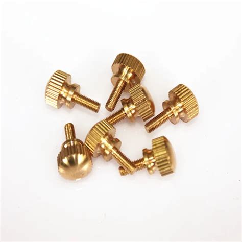 Pcs M M Hand Tighten Brass Knurled Screws Copper Twist Knurled Bolts