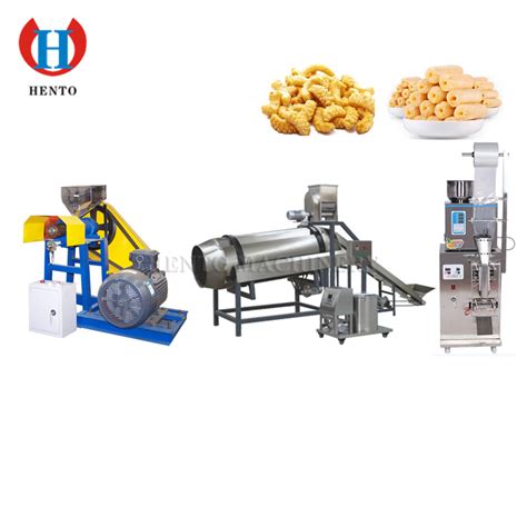 High Automation Corn Puff Snack Extruder Puffed Corn Production Line