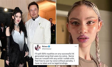 Daily Mail U K On Twitter Elon Musk S Ex Grimes Says Artists Can Use