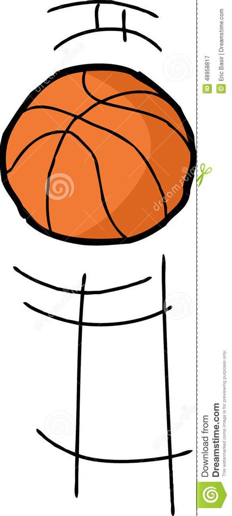 Aufprallen Des Basketballs Stock Abbildung Illustration Von Karikatur