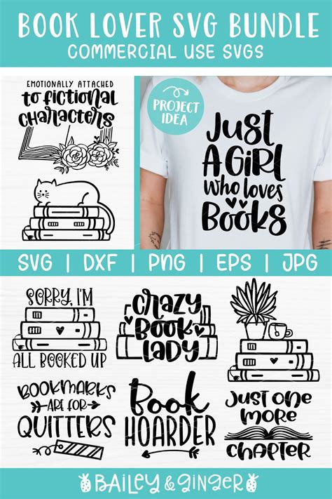 Book Lover Svg Bundle Books Svg Bundle