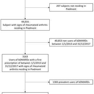 Flow Chart BDMARD Biological Disease Modifying Anti Rheumatic Drugs