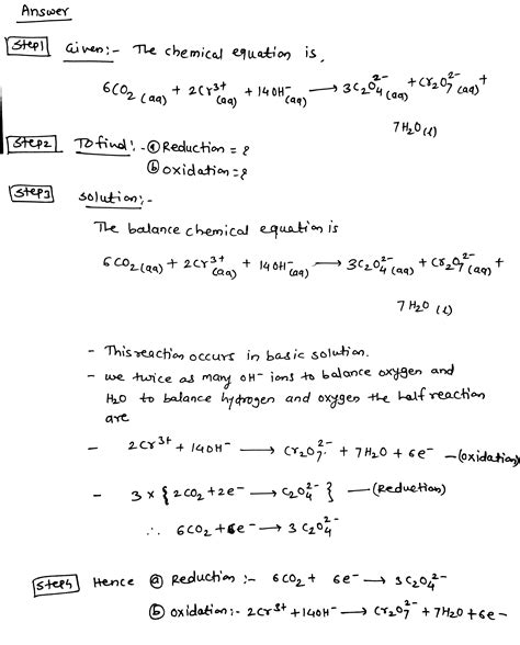 Solved Write Balanced Half Reactions For The Following Redox