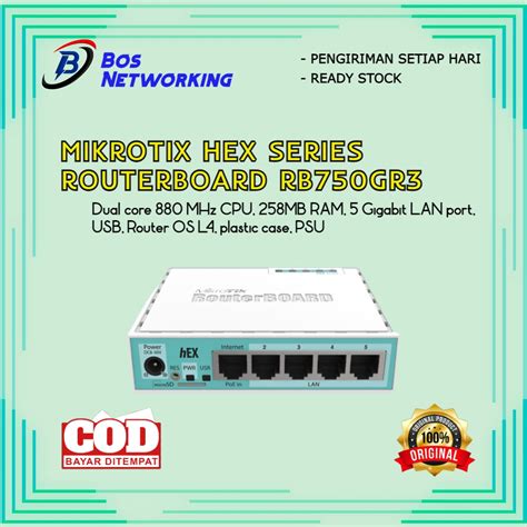 Jual Mikrotik Rb750gr3 Hex Series Shopee Indonesia