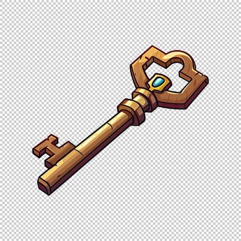 Premium Psd D Ancient Treasure Chest Key Game Asset Design