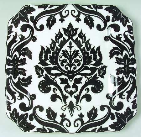 Muse Black Square Dinner Plate By Fifth Pts Replacements Ltd