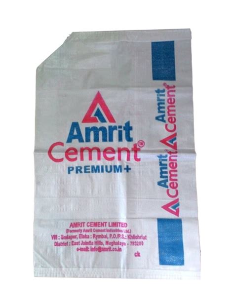 White Polypropylene Kg New Empty Cement Bag At Rs Piece In