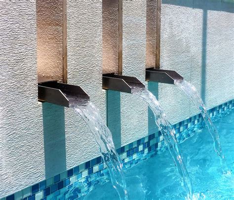 Oliveria 18" Waterfall Scupper for Pool, Fountain, and Other Water Features - Stainless Steel