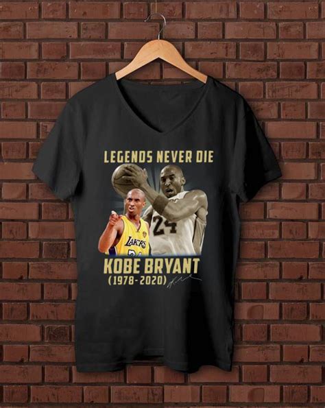 Pretty Legends Never Die Kobe Bryant 1978 2020 Signatures Shirt Hoodie Sweater Longsleeve T Shirt