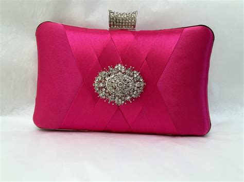 Wedding Clutch Formal Clutch Hot Pink Clutch Evening Bag