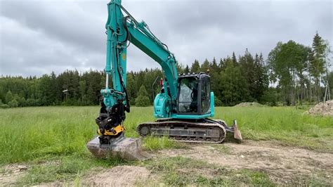 Köp Grävmaskin Kobelco SK 140SR LC 5 med 6 st redskap på Klaravik YouTube