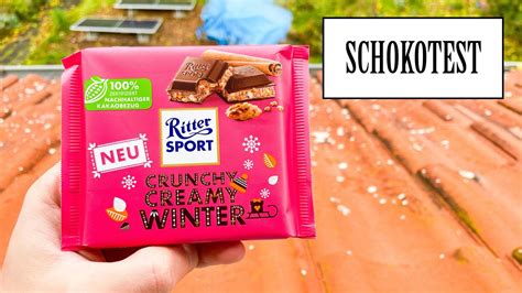 Ritter Sport Crunchy Creamy Winter Neu SCHOKOTEST YouTube