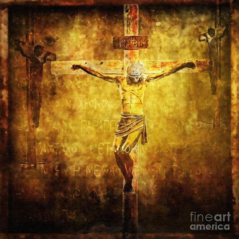 Crucified Via Dolorosa 12 Digital Art by Lianne Schneider