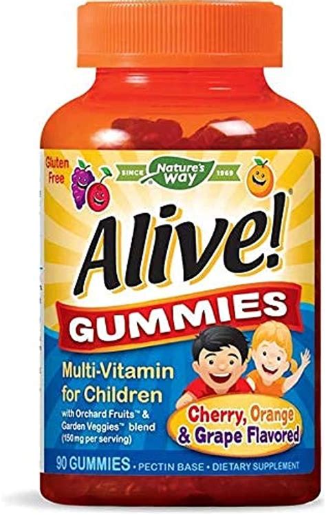 Natures Way Alive Mezcla De Gomitas Multivitamínicas Prémium Para