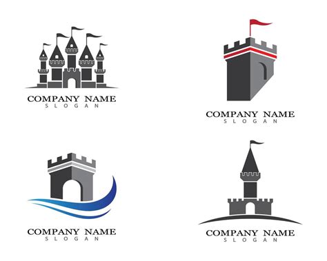 Castle Logo Images Set 1339612 Vector Art At Vecteezy