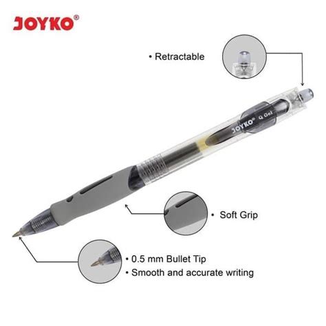 Jual GoodpromoBL Joyko Gel Pen Pulpen Pena GP 265 Q Gel 0 5 Mm Klik 12