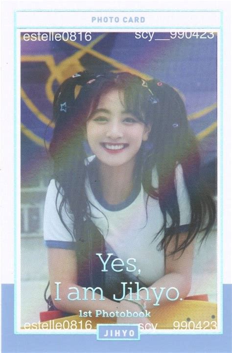 Yes I Am Jihyo Photocard Twice Album Yes Photocard Teaser Photo