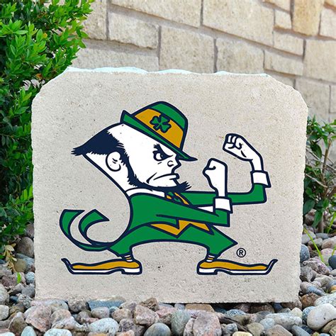 In Notre Dame Fighting Irishman Porch Stone