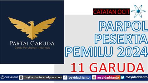 Partai Politik Peserta Pemilu 2024 11 Partai Garda Perubahan