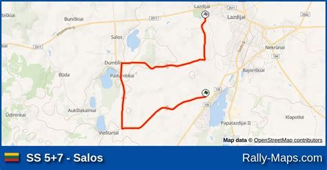 SS 5 7 Salos stage map Gravel Fest Rally Lazdijai 2023 LARČ