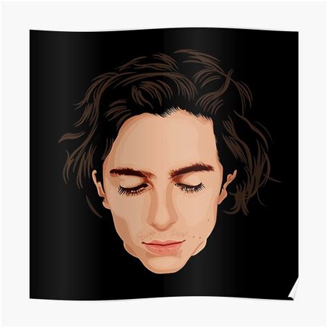 Timothee Chalamet Elio Head Poster For Sale By Aartmoore Redbubble