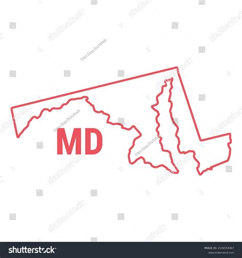 1,895 Maryland outline vector Images, Stock Photos & Vectors | Shutterstock