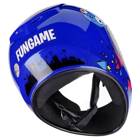 Capacete Moto Infantil Crian A Fly Fun Game Azul Brilhante No Shoptime