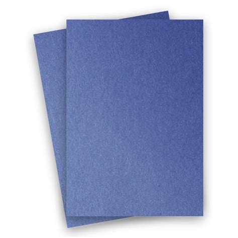 Metallic 8 5X14 Legal Size Card Stock Paper Sapphire 105lb Cover