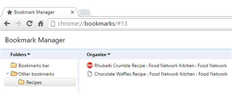 Chrome: Bookmarking in Chrome