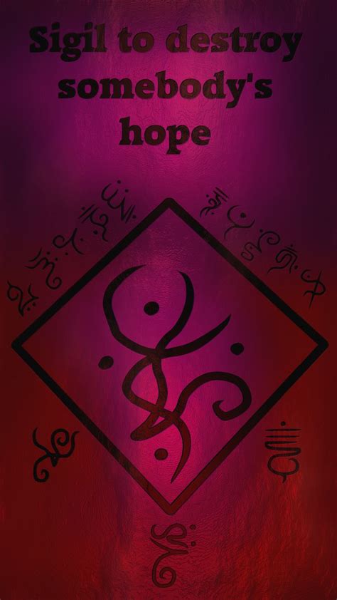 Sigil To Destroy Somebodys Hope Sigil Sigil Magic Magic Symbols