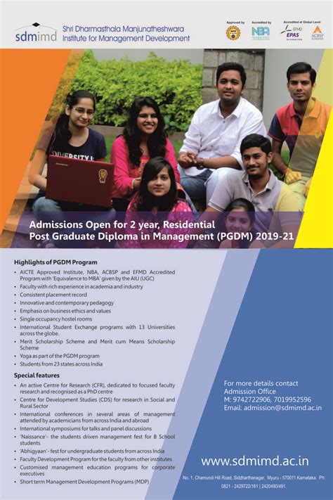 Admissions Open For Pgdm Admissions Page Sdmimd Ac In