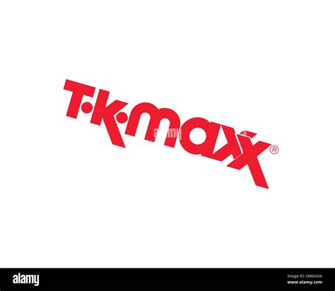 TK Maxx Rotated Logo White Background B Stock Photo Alamy