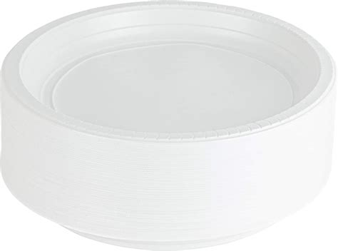 Plasticpro Large Inch Round Plastic Plates Disposable And