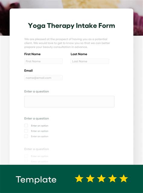 Yoga Therapy Intake Form Template FREE 2023 Updated Bonsai