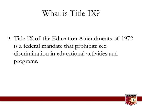 Ppt Title Ix What Everyone Needs To Know Powerpoint Presentation