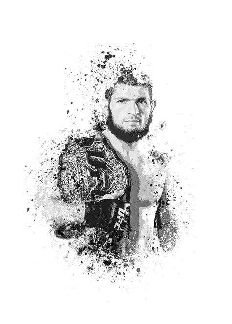 Khabib Nurmagomedov Poster Picture Metal Print Paint By VOODOO